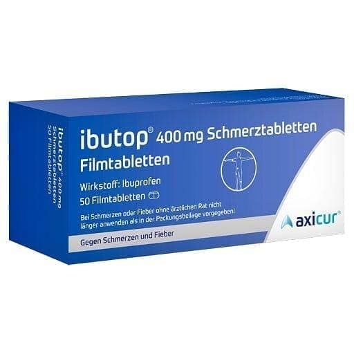 IBUTOP 400 mg painkillers film-coated tablets UK