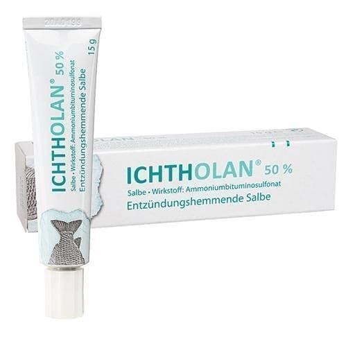 ICHTHOLAN 50% ointment 15 g osteoarthritis in knee, nflammatory skin disease UK