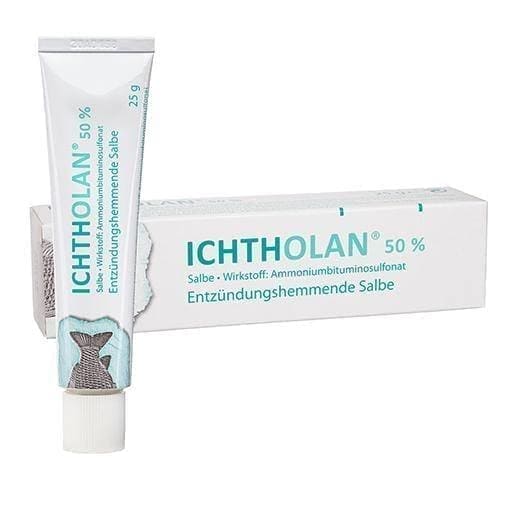 ICHTHOLAN 50% ointment 25 g osteoarthritis in knee, inflammatory skin disease UK