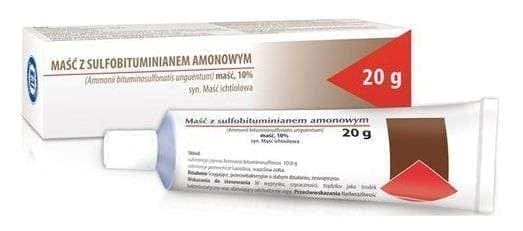 Ichthyol Ointment 20g, inflammation of the skin, skin ulcers, acne infected UK