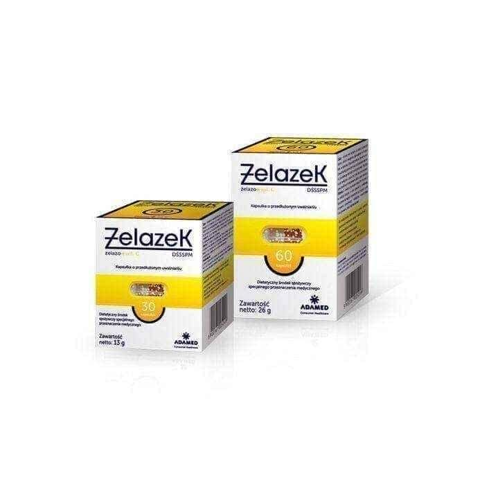 Irons x 30 release capsules, iron supplement UK