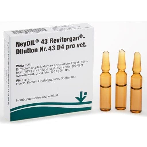 Joint problems, NEYDIL No.43 Revitorgan Dil.D 4 per ampoules vet. UK