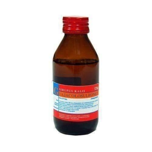 KALI GUAJACOLSULFONICI syrup, bronchitis, bronchial asthma, pertussis booster UK