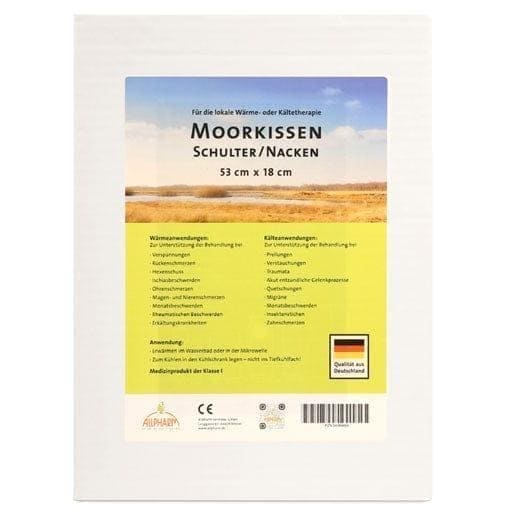 Kidney pain, stomach pain, Sciatica, lumbago, earache, back pain, Moor pillow 18x53 cm UK