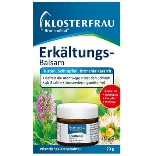 KLOSTERFRAU Cold Balm, eucalyptus, camphor, menthol UK