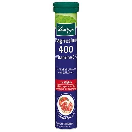 KNEIPP Magnesium 400 + C + E effervescent tablets UK