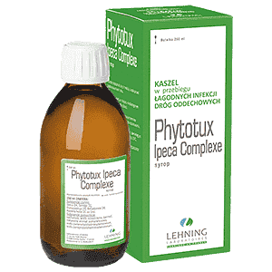 LEHNING Phytotux Ipeca, cough, colds, bronchitis, laryngitis, hoarseness UK