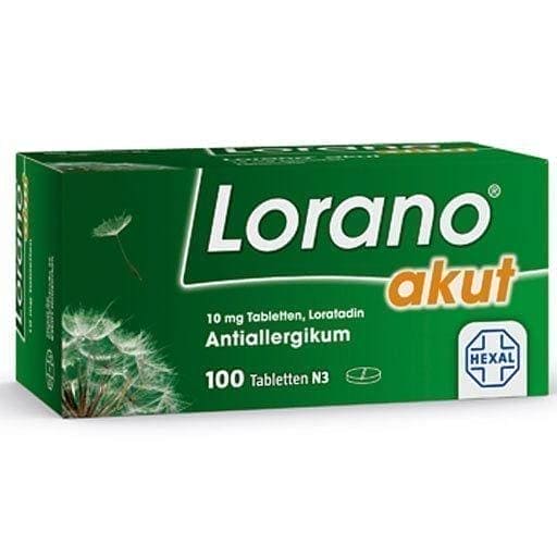 LORANO, loratadine, hay fever, house dusting, allergy to animal hair UK