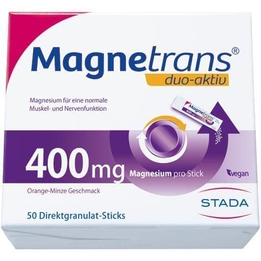MAGNETRANS duo-aktiv 400 mg Magnesium sticks UK