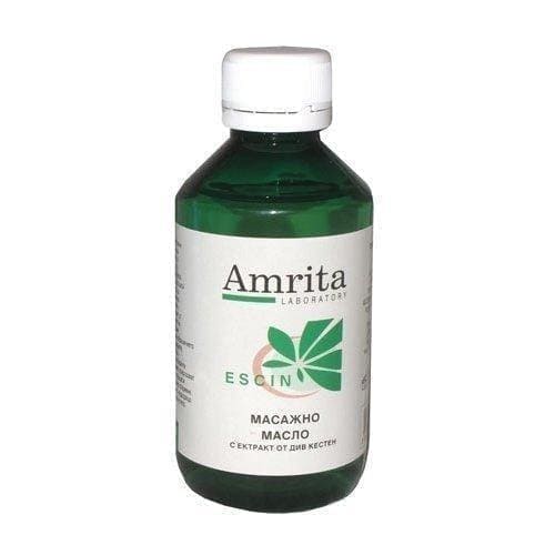 MASSAGE OIL with horse chestnut extract 200ml. UK
