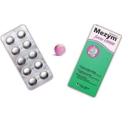 MEZYM FORTE10000 PANCREATIN - Stress, Gas, Bloating Relief ! UK