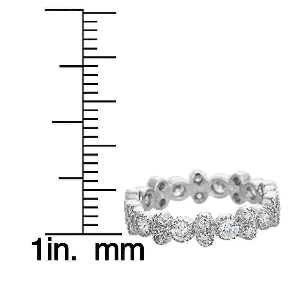 Micro pave eternity ring UK
