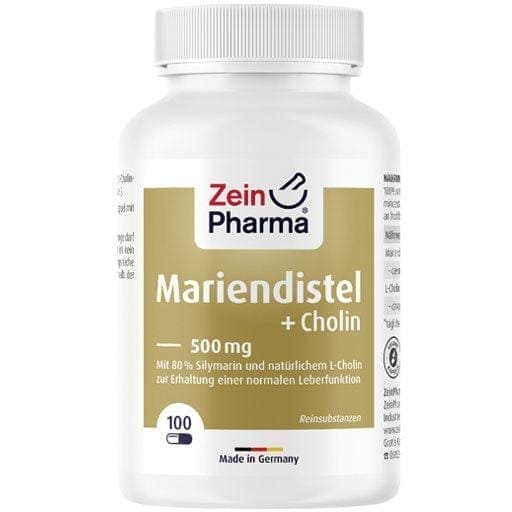 Milk thistle, choline capsules, 80% Silymarin UK