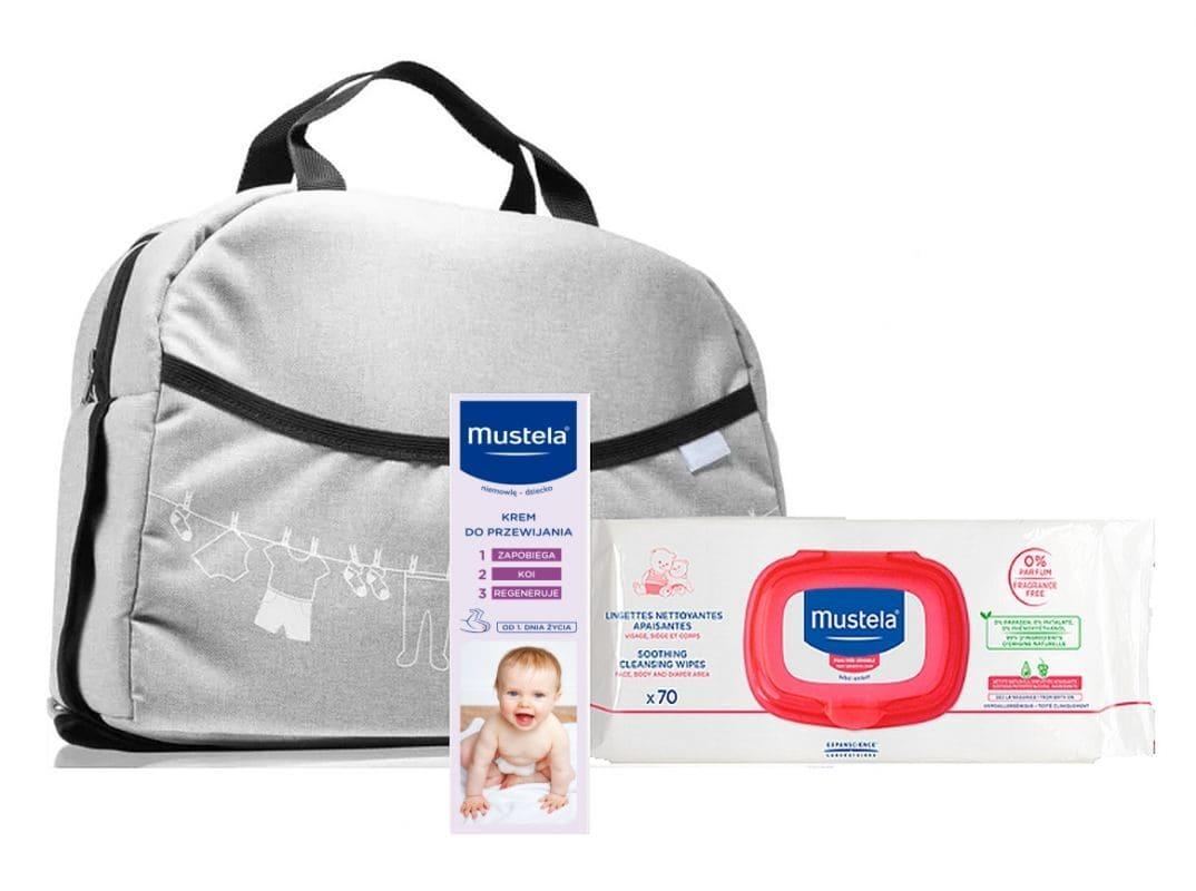 MUSTELA Set Diaper changing cream, Soothing cleansing wipes, Stroller bag UK