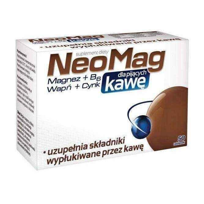 NEOMAG For coffee drinkers x 50 tablets, people drinking coffee UK