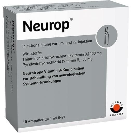 NEUROP vitamin B1, B6 injection ampoules UK