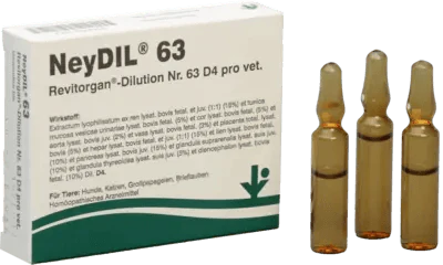 NEYDIL No.63 Revitorgan Dil.D 4 per ampoules vet. UK