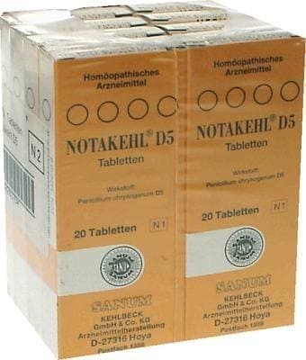 NOTAKEHL D 5 Homeopathic medicine tablets UK