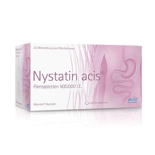 Nystatin, yeast infection treatment, NYSTATIN acis film-coated tablets UK