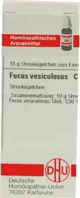 Obesity, aging skin, constipation, FUCUS VESICULOSUS 30c globules UK