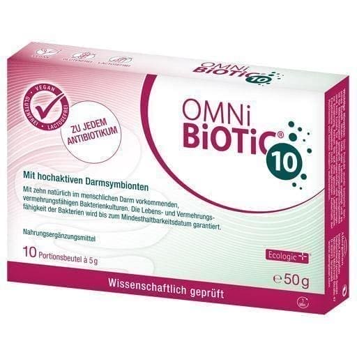 OMNI BiOTiC 10, omnibiotic powder 10X5 g intestinal symbionts UK