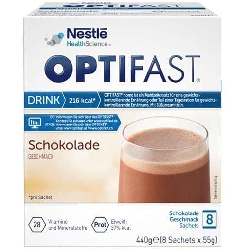 OPTIFAST home drink chocolate powder 8X55 g UK