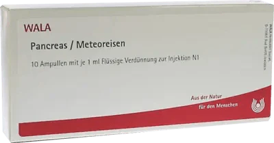 PANCREAS, METEOREISEN ampoules UK