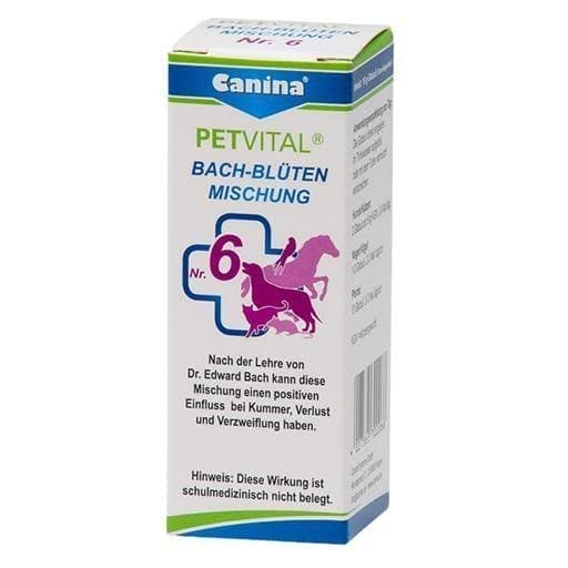 PETVITAL Bach flowers number 6 Globuli vet. 10 g UK