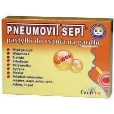 PNEUMOVIT SEPT throat lozenges x 16 pieces UK