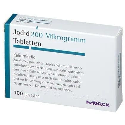 Potassium iodide IODID 200 tablets, thyroid support group, iodine deficiency UK