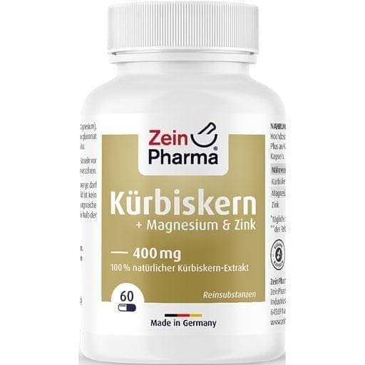 PUMPKIN SEEDS PLUS zinc + magnesium capsules 60 pcs UK