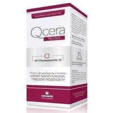 Qcera Rosa eye cream with peptides skin capillaries and rosacea 15ml UK
