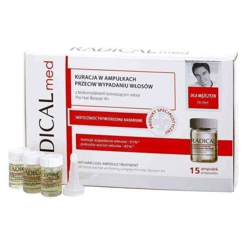 RADICAL MED Hair Loss Treatment for Men 5ml x 15 ampoules UK