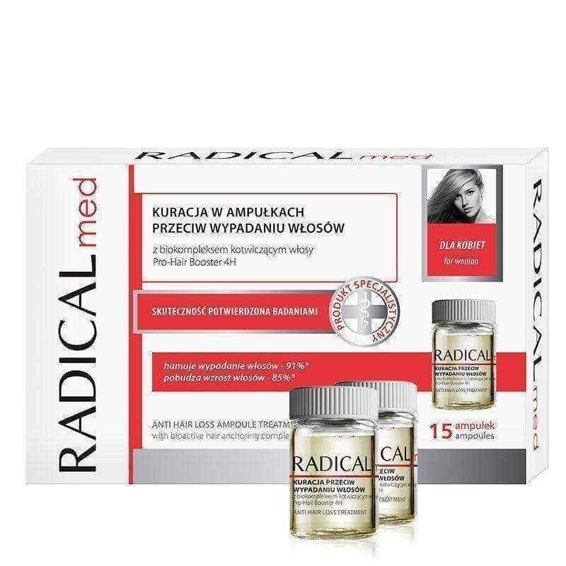 RADICAL MED Treatment against hair loss for women 15 x 5ml ampoules UK