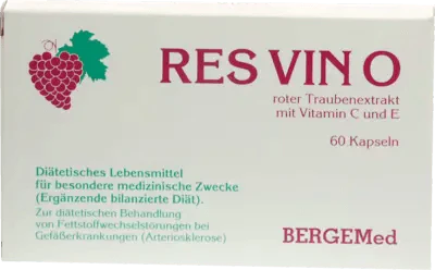 Red grape seed extract, silicic acid, magnesium citrate, vitamin C, E, ERES VINO capsules UK