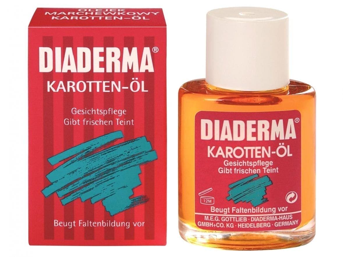 Reduces wrinkles, carrot oil Diaderma UK