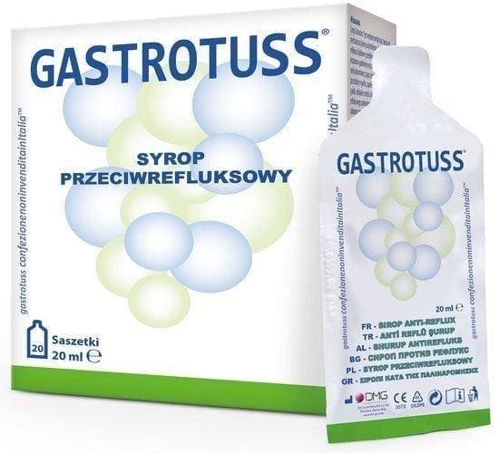 Reflux -GASTROTUSS reflux syrup 20 ml x 20 bags UK