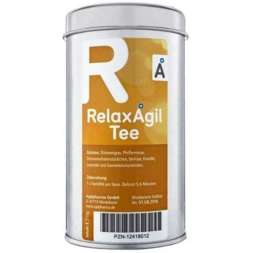 RELAXAGIL tea 75 g calming, relaxing, vegan afternoon tea, sleep tea UK
