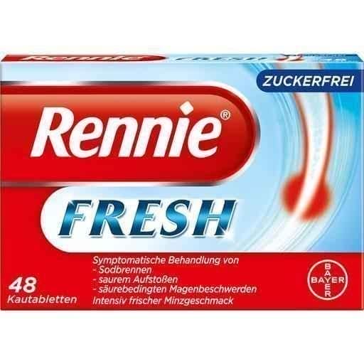 RENNIE FRESH chewable tablets 48 pc UK