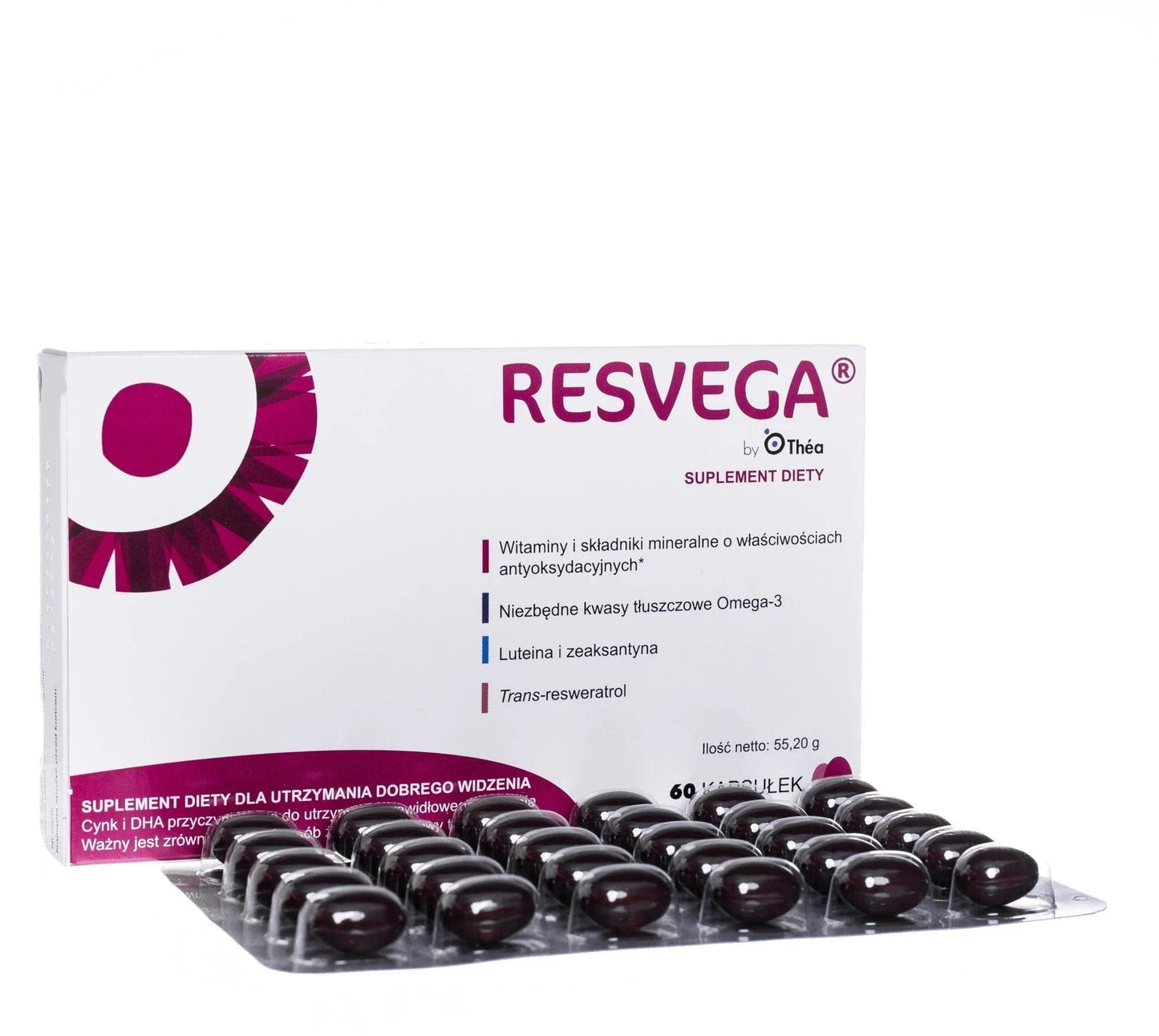 RESVEGA x 60 capsules, eye health supplements UK