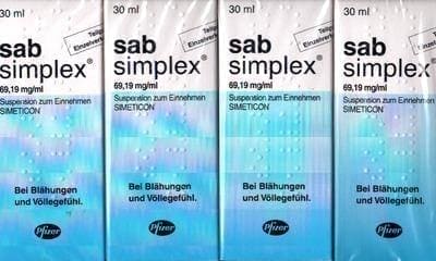 SAB simplex oral susp. simethicone 4X30 ml – ELIVERA UK