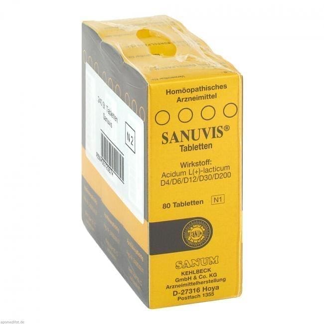 SANUVIS Homeopathic medicine, exhaustion and weakness UK