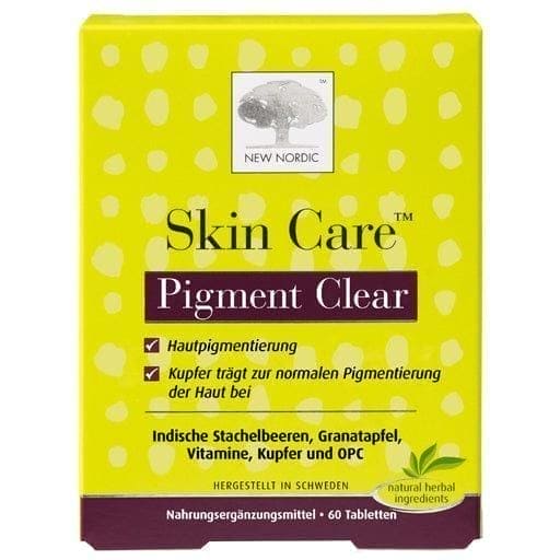 SKIN-CARE Pigment Clear tablets, Skin pigmentation UK