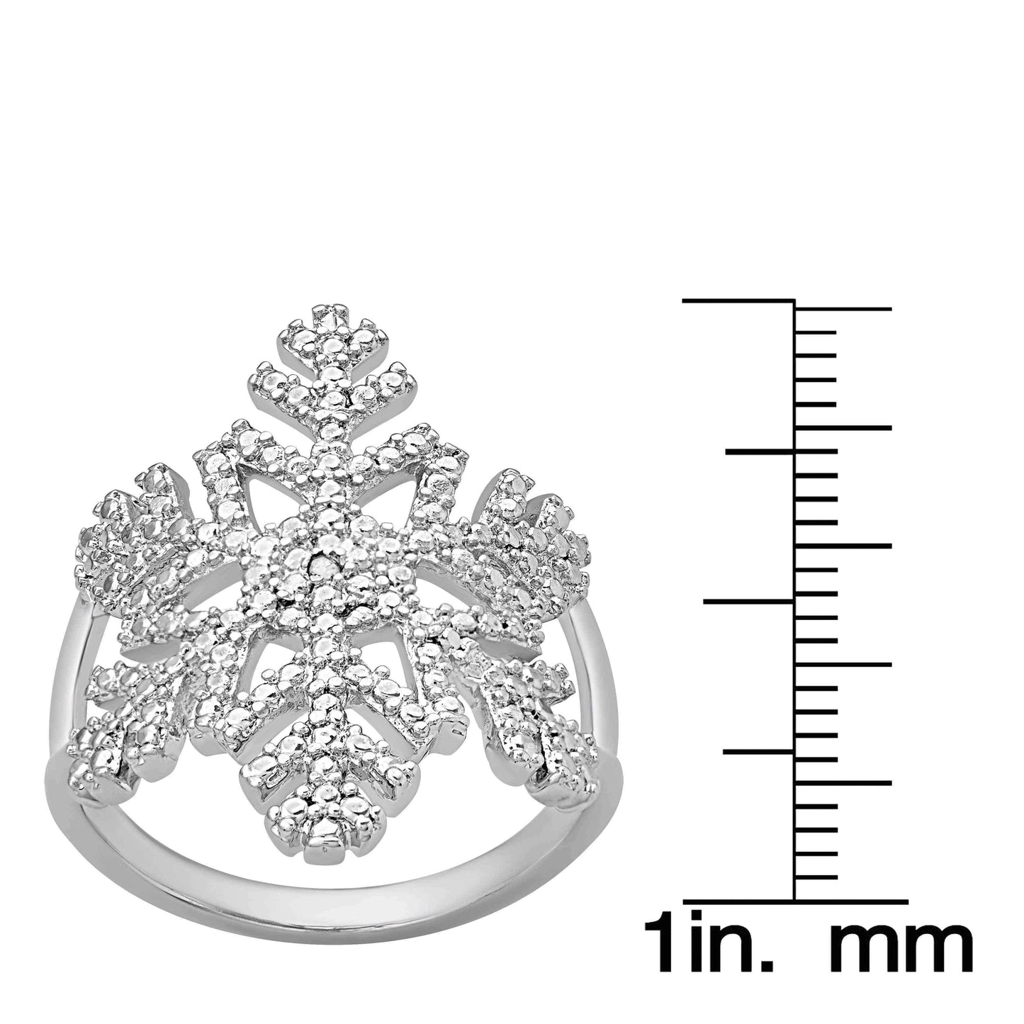 Snowflake diamond ring UK