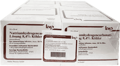 SODIUM HYDROGEN CARBONATE solution 8.4% UK