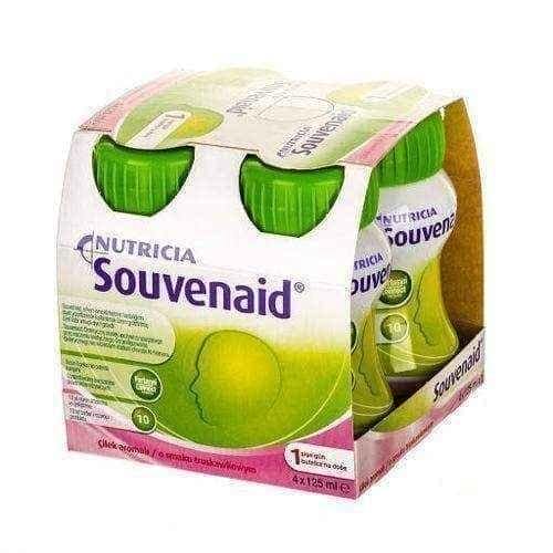 Souvenaid liquid flavored strawberry 4 x 125ml, alzheimer's disease UK