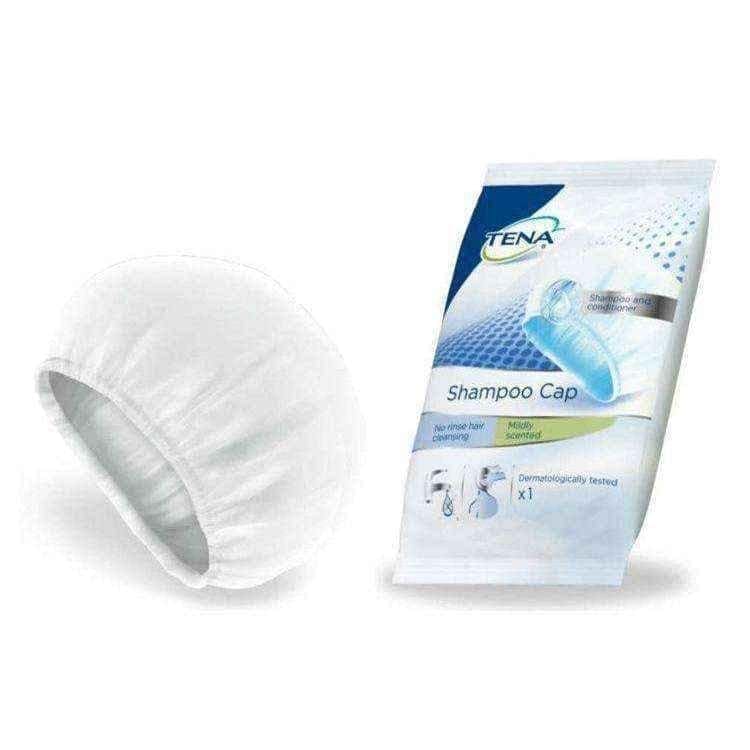 TENA Shampoo Cap to wash hair with a gentle shampoo and conditioner x 1 piece UK