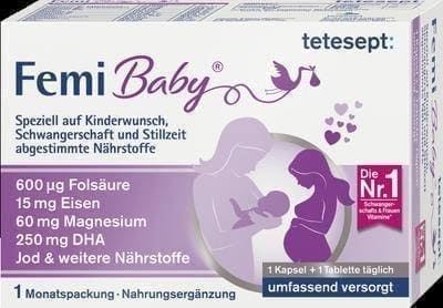 TETESEPT Femi Baby film-coated tablets + soft capsules 2X30 pc DHA UK