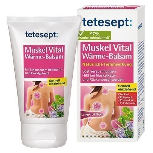 TETESEPT Muscle Vital Warming Balm 100 g sore muscles and back problems UK