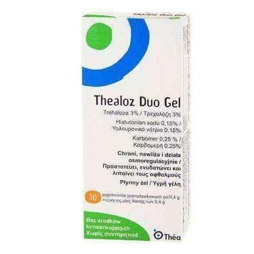 THEALOZ DUO GEL UD 30 x 0.4ml - Thealoz Duo Gel UK